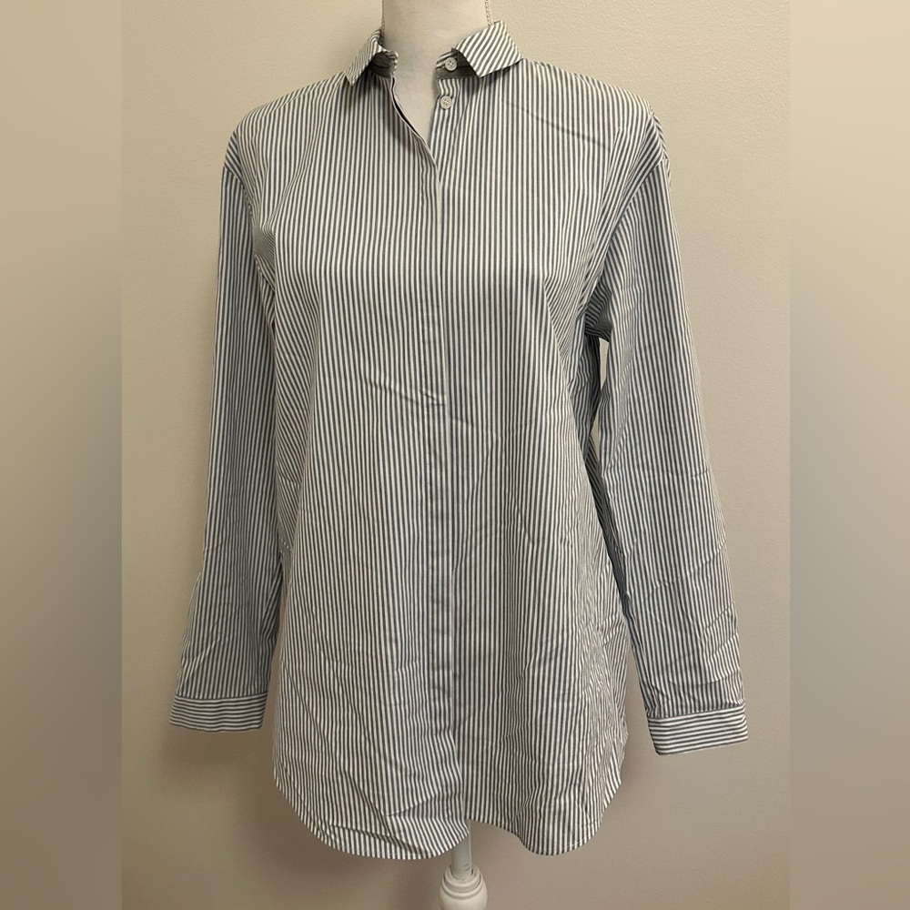 Lafayette 148 New York | classic striped button up shirt
